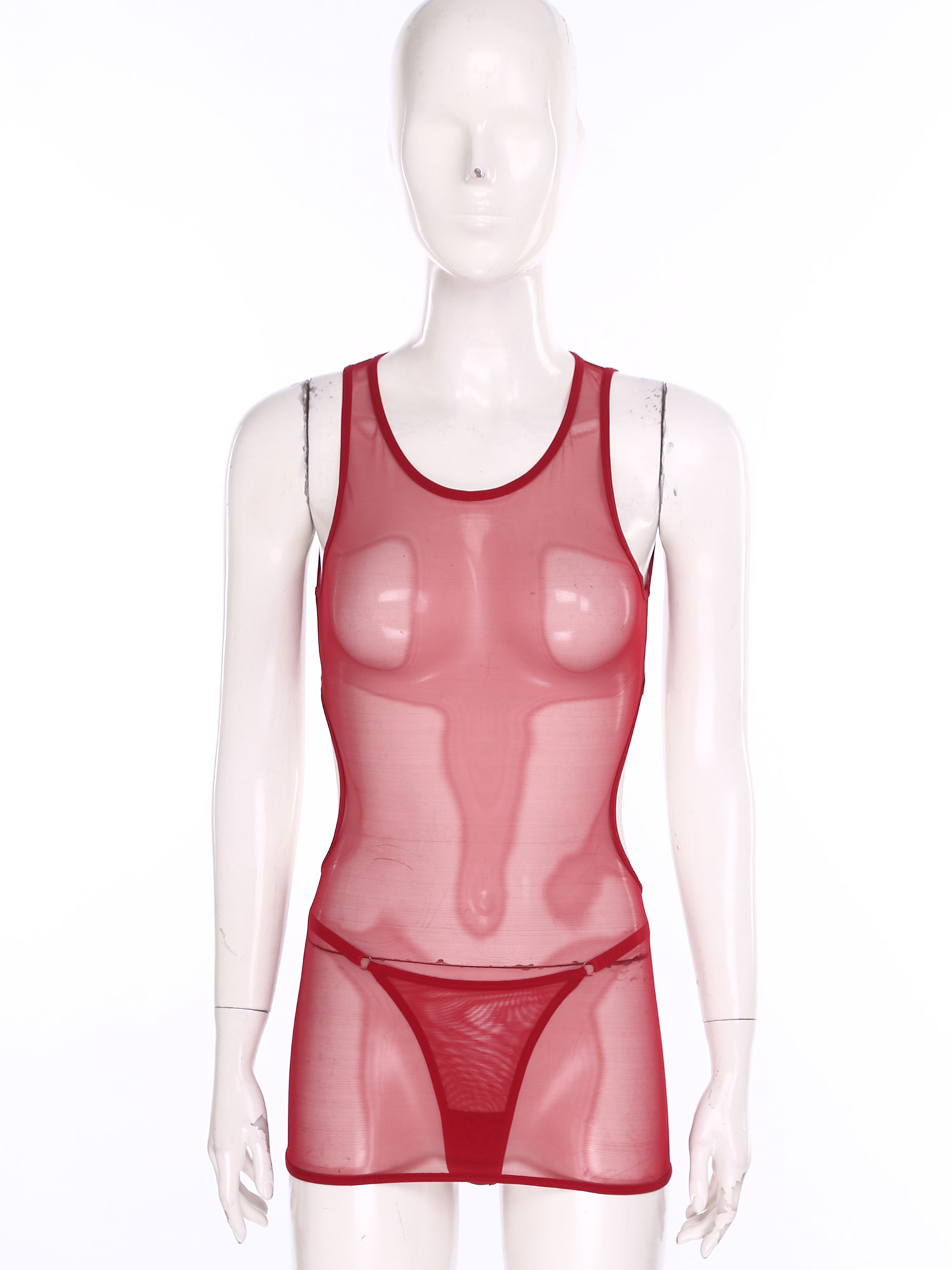 Sexy durchsichtiges Netz-Minik – Sexy Mesh Sheer Bodycon Dress Bewertung und Preis