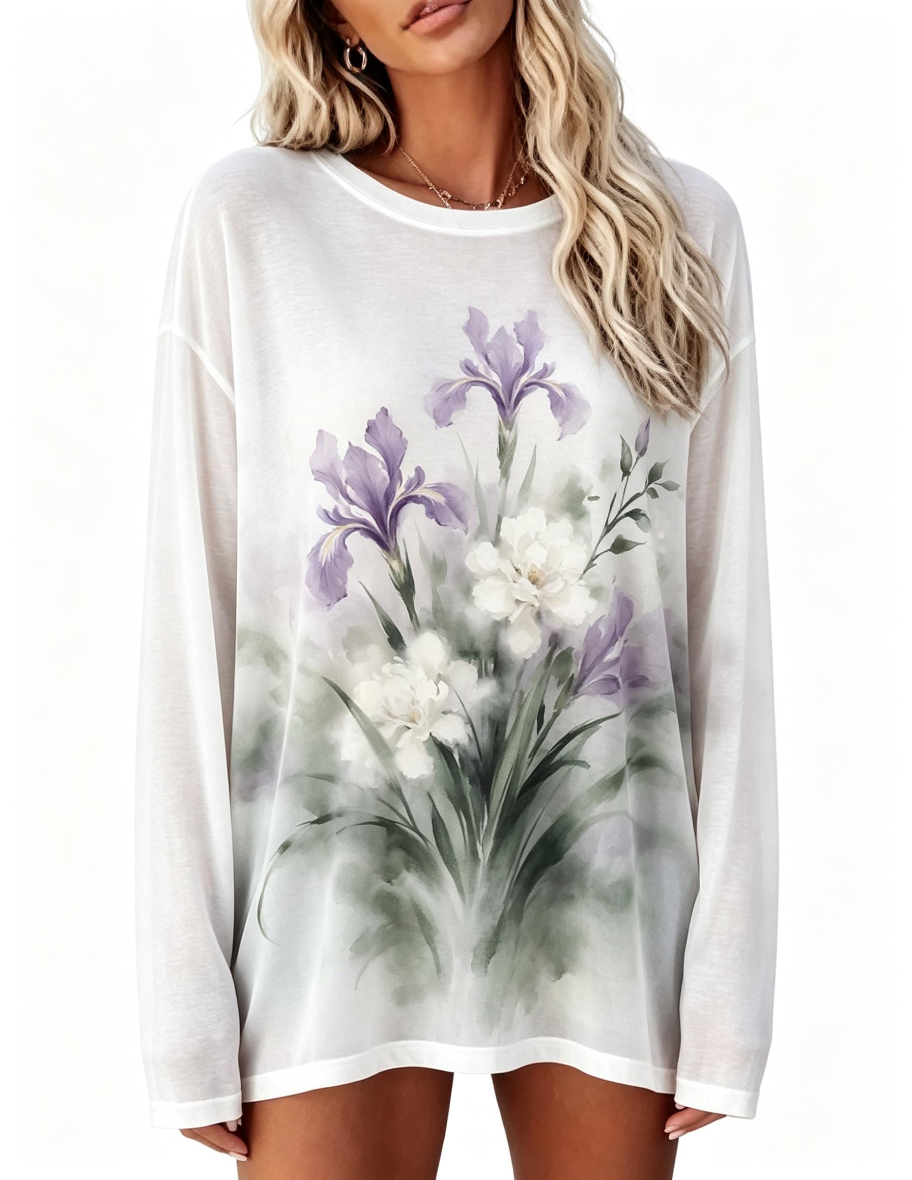 Damen Langarm-T-Shirt Vintage  – Blouses Bewertung und Preis