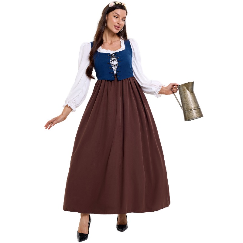 Damen-Vintage-Bauernkostüm, Ob – Tops Bewertung und Preis