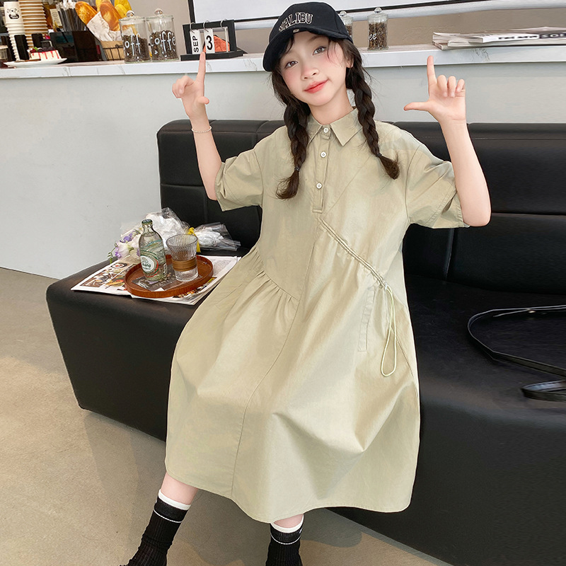 Koreanische Kinder Kleidung Mä – Korean Style A Line Shirt Dress Bewertung und Preis